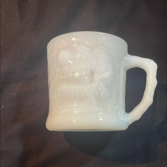 Vintage 1970’s Fire King Grog White Milk Glass Mug Cartoon TV Character EC! 🇺🇸 - Picture 4 of 9